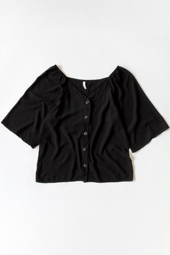 Blusa MELINDA, Blusa con mangas 3/4 con elástico - SYES | Mayorista