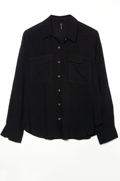 B933 Syes, Camisa con doble bolsillo y tapa, Talles grandes