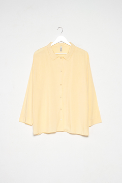 Blusa BEAU, Blusa camisera recta con mangas anchas y puños - comprar online