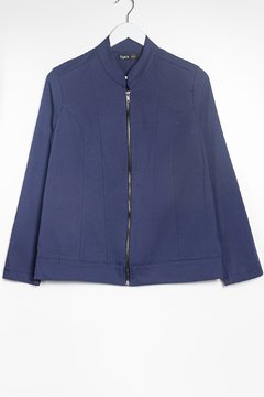 C522/1 Syes, Campera cuello mao con recortes, Talles grandes - SYES | Mayorista