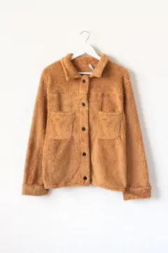 Camisaco AFRA, Camisaco con bolsillos plaqué y botones - tienda online