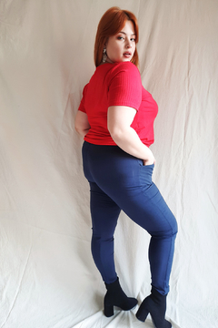 P1074 Syes, Pantalon babucha con lazo, Talles grandes - comprar online