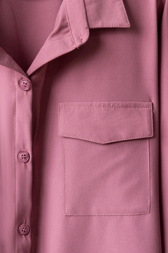 Camisa ARTEMISA, Camisa manga 3/4 con bolsillos plaqué - SYES | Mayorista