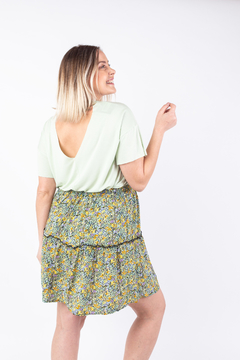 R1142/3 Syes, Remera manga corta espalda en V, Talles grandes
