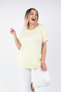 R1142/3 Syes, Remera manga corta espalda en V, Talles grandes - comprar online
