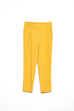 Pantalon Anne Marie, Pantalón con 2 tablas y falsa cartera. Cintura con elástico - SYES | Mayorista