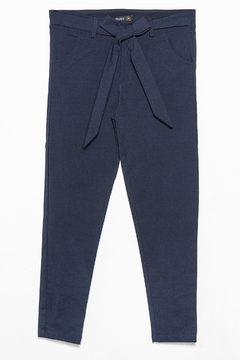 P1074/1/A Syes, Pantalón babucha con lazo, Talles grandes - SYES | Mayorista