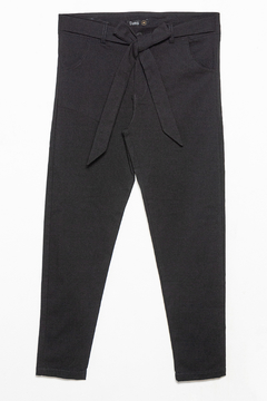 P1074/1/A Syes, Pantalón babucha con lazo, Talles grandes - tienda online