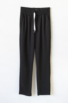 Pantalón THAIS, Pantalón con cintura elástica y lazo - SYES | Mayorista