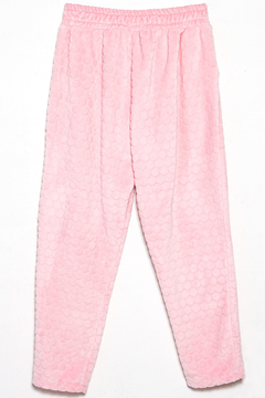 P1088/1 Syes, Pantalon pijama plush con formas, Talles grandes en internet