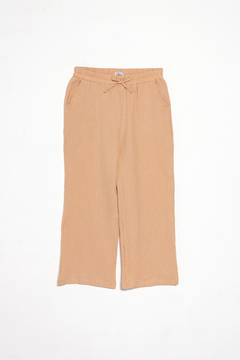 Pantalón Milena, Pantalón corto rustico con lazo en cintura y elástico. - SYES | Mayorista