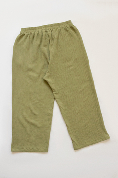 Pantalón Milena, Pantalón corto rustico con lazo en cintura y elástico. en internet