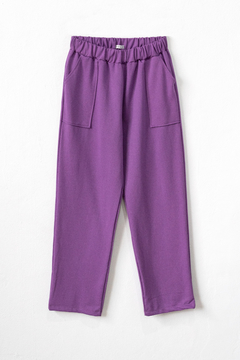 Imagen de Pantalón BIANCA, Pantalón de rústico con bolsillos plaqué y cintura con elástico