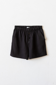 Short LUPE, Short con cintura elástica, cartera ciega y botones - tienda online