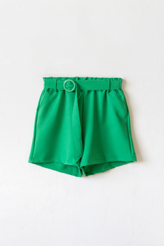 Short SATURNO, Short corto con lazo y hebilla