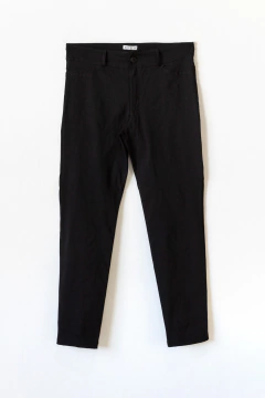 Pantalón VANESSA, Pantalón chupín corte jeanero con botón y bolsillos - SYES | Mayorista