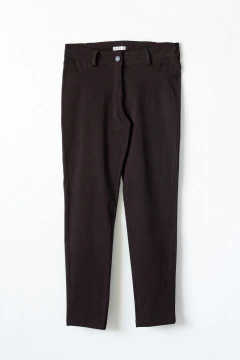 Pantalón ALMA, Pantalón chupín corte jeanero con botón y bolsillos - SYES | Mayorista