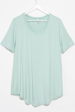 R1026/2/G Syes, Remera evase escote redondo, Talles grandes