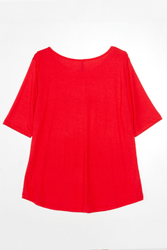 R1044/D Syes, Remera manga corta escote redondo - LOVE -, Talles grandes - SYES | Mayorista