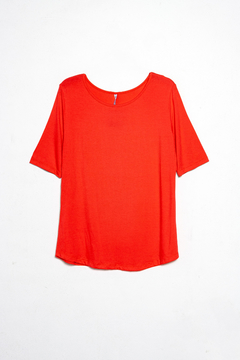 Remera Nogal, Remera lisa manga corta escote redondo, Talles grandes - SYES | Mayorista