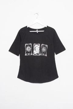 Remera Ione, Remera manga corta escote redondo