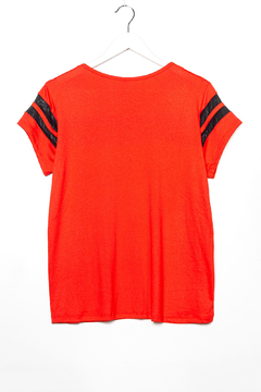 R1083/2 Syes, Remera con lineas microtull, Talles grandes - SYES | Mayorista