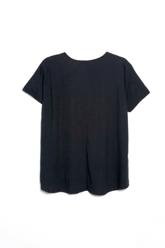 Remera Kamaria, Remera algodón evase estampada Bonjour, Syes talles grandes - comprar online
