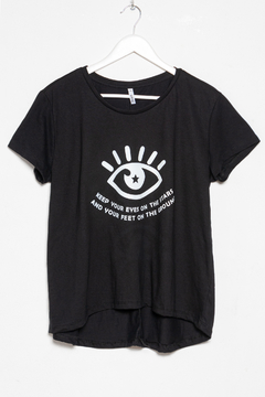 R1092/G Syes, Remera estampa Ojo, talles grandes