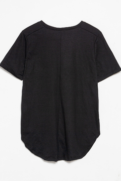 R1099/2/B Syes, Remera escote en v marga corta DON'T LOOK BACK, Talles grandes - comprar online