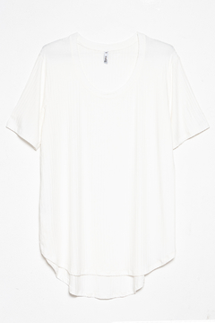 R1099/G Syes, Remera morley escote redondo caida evase, Talles grandes en internet