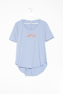 Remera Béatrice, Remera con bordado Optimist - tienda online