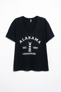 Remera Neem, Remera algodon escote en v manga corta alabama, Syes talles grande en internet