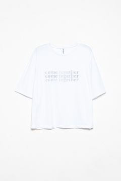 Remera Jasira, Remera básica manga cuadrada corta come together, Syes talles grandes en internet