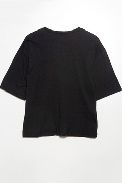 R1101/2/D Syes, Remera escote en v marga corta BONJOUR MON CHERI, Talles grandes - comprar online
