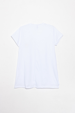 Remera Capricornius, Remera larga escote en V manga corta estampa SOL - comprar online