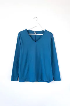 Imagen de Remera LOANA, Remera manga larga escote en V.