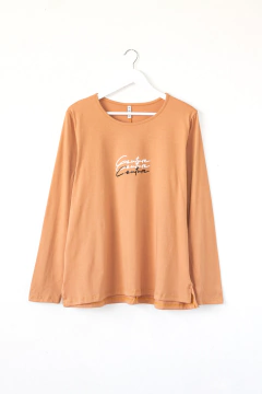 Remera BRIANA, Remera manga larga, recta con escote redondo ESTAMPA COUTURE