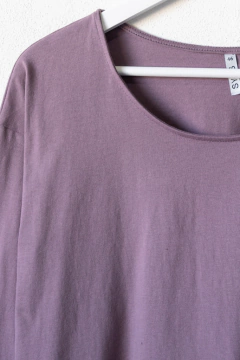 Remera LOUISE, Remera manga larga escote redondo lisa - comprar online