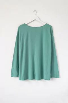 Remera ANALIA, Remera recta, manga larga con cuello redondo (ESTAMPA GIRLS BITE BACK) - comprar online