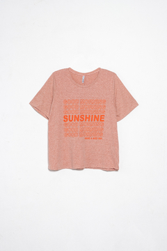 Remera Chamaleon, Remera básica estampada "SUNSHINE"