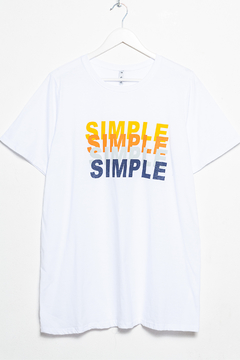 R1124/2/F Syes, Remera algodón SIMPLE, Talles grandes