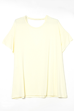 R1142/3 Syes, Remera manga corta espalda en V, Talles grandes - tienda online