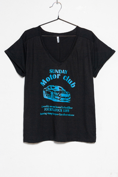 R1151/1/C Syes, Remera algodón Sunday motor club, Talles grandes en internet