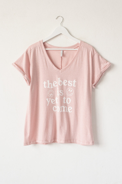 Remera CHANELLE, Remera de algodón estampa The best is yet to come