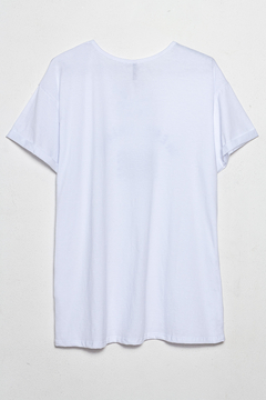 R1153/1/D Syes, Remera manga corta con puño CULTIVATE LOVE, talles grandes en internet