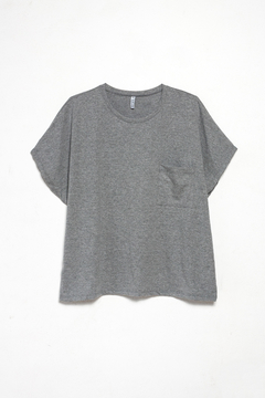 Remera Triangulum, Remera de algodon con bolsillo lisa - tienda online