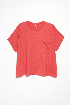 Remera Triangulum, Remera de algodon con bolsillo lisa