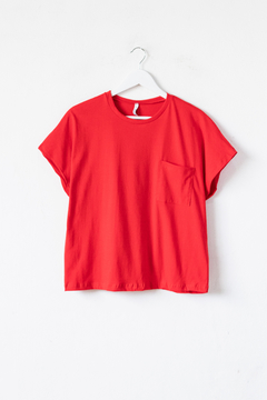 Remera GEORGIA, Remera con mangas caidas, y bolsillo en delantero - comprar online