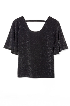 R1161 Syes, Remera manga volado escote redondo , Talles grandes - SYES | Mayorista
