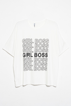 Remera Sade, Remera modal viscosa Girl Boss, Syes Talles grandes en internet